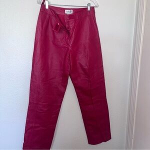 Vintage Chadwick’s Red Leather Pants